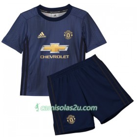 Camisolas de futebol Manchester United Criança Equipamento 3ª 2018/19 Manga Curta